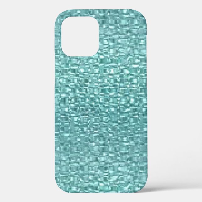 Turquoise Jewel iPhone 12 Case (Back)