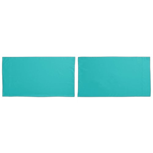 Turquoise King Sized Pair of Pillowcases