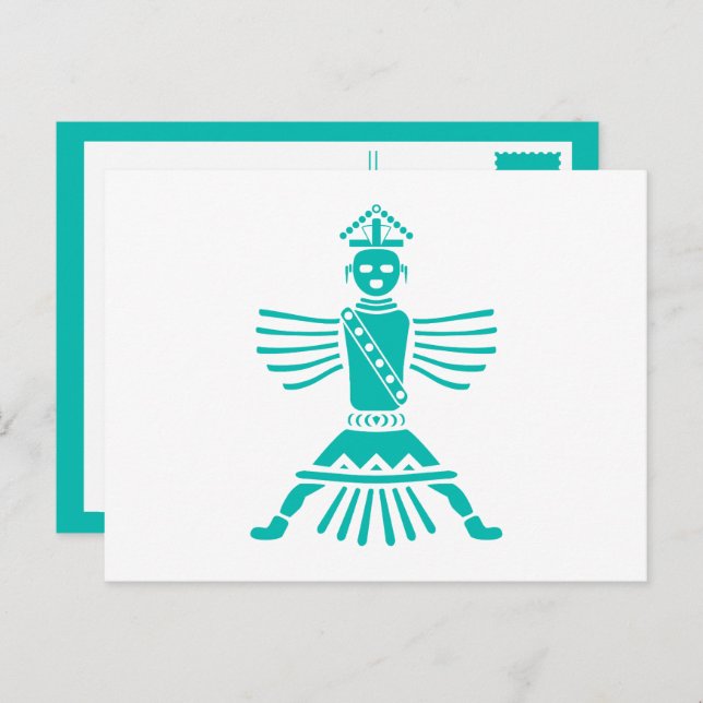 turquoise knifewing postcard (Front/Back)