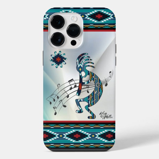 Turquoise Kokopell iPhone Case (Back)