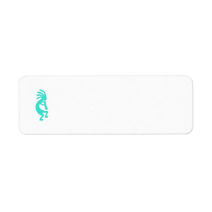 Turquoise Kokopelli Label
