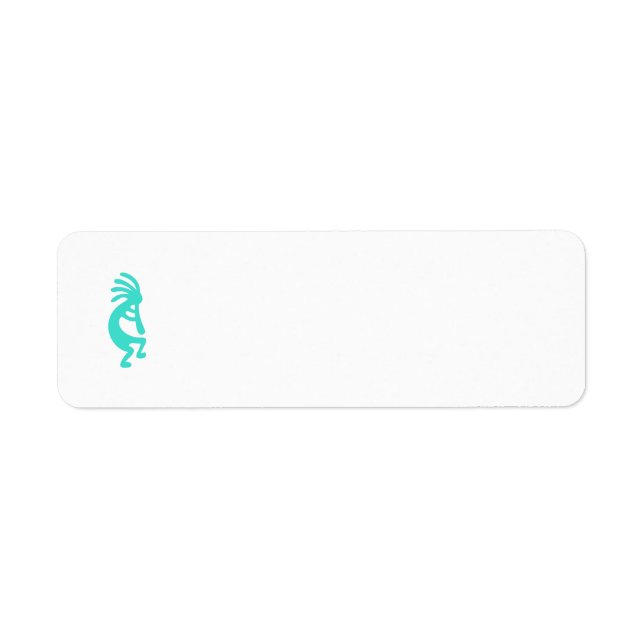 Turquoise Kokopelli Label (Front)