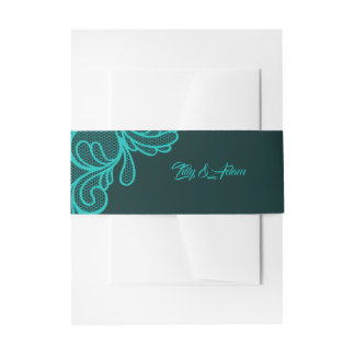 Turquoise Lace Vintage Wedding - Belly Band