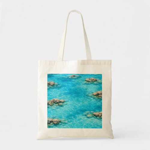 Turquoise Lagoon Ocean Water Tote Bag