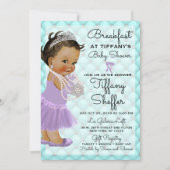 Turquoise & Lavender Baby Shower Invitation (Front)
