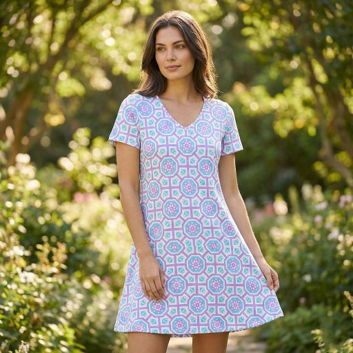 Turquoise Lavender Purple Moroccan Geometric Fabric