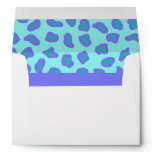 Turquoise & Lavender Zebra & Cheetah Skin Envelope