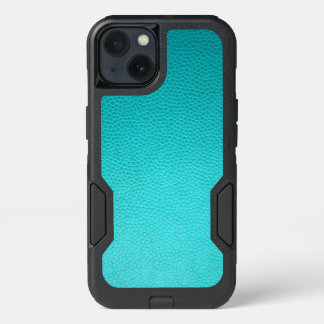 Turquoise Leather OtterBox Apple iPhone 13 Case,