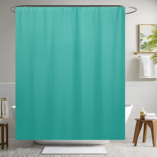 Turquoise Leather Shower Curtain