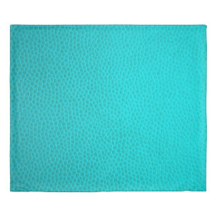 Turquoise leather skin texture skin duvet cover