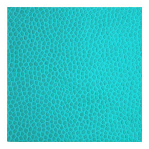 Turquoise leather skin texture skin faux canvas print