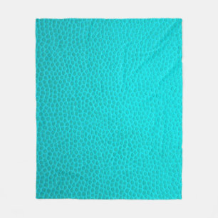 Turquoise leather skin texture skin fleece blanket