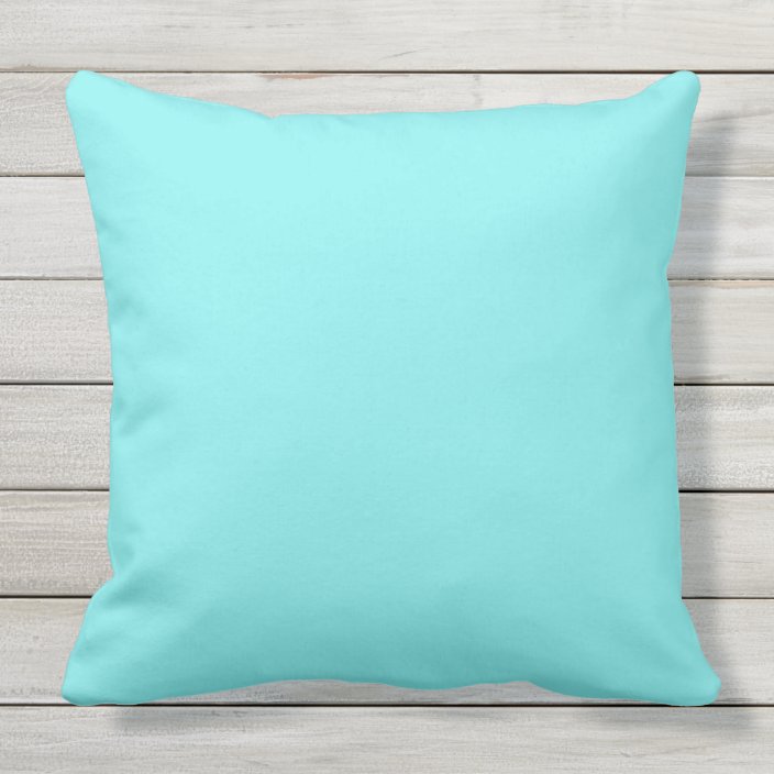 Turquoise Light Outdoor Throw Pillow 20x20