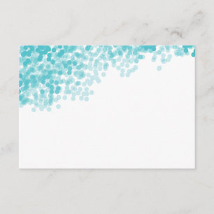 Turquoise Light Shower Blank Insert Card
