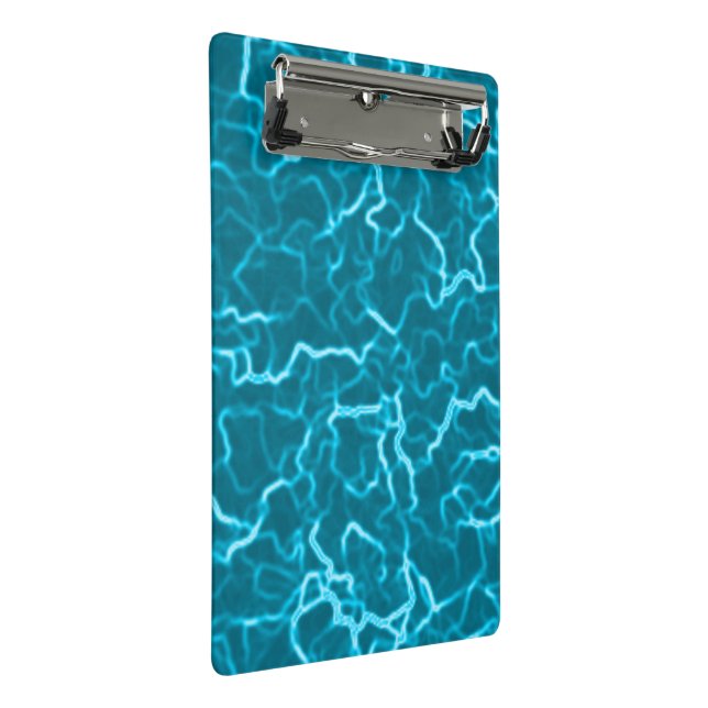 Turquoise Lightning Mini Clipboard (Angled)