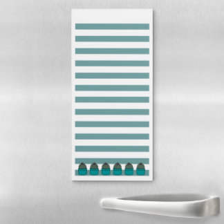 Turquoise | Lined | Potted Cactus - Magnetic Notepad