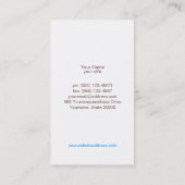 Turquoise Linen and Gold Circles Look Beauty Salon Business Card (Back)