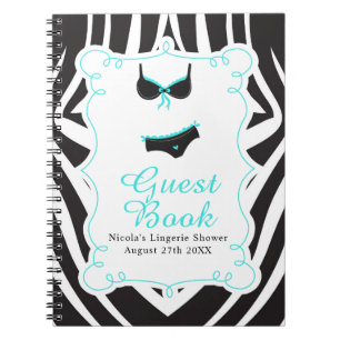 Turquoise Lingerie Party Notebook