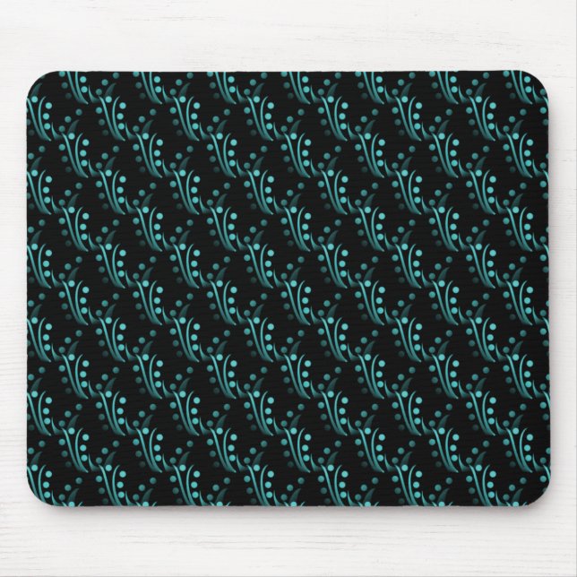 Turquoise Luxurious Glam Mousepad (Front)