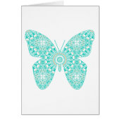 Turquoise Mandala Butterfly Design (Front)