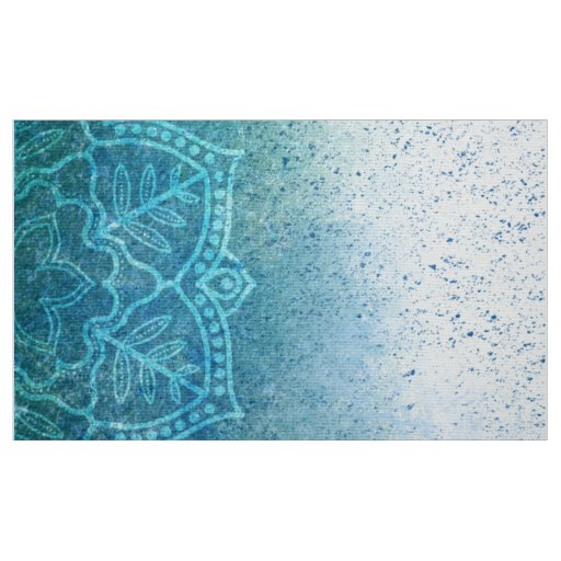 Turquoise Mandala Fabric