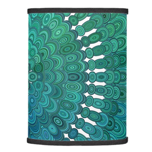 Turquoise Mandala Lamp Shade (Right)
