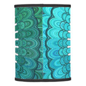 Turquoise Mandala Lamp Shade (Back)