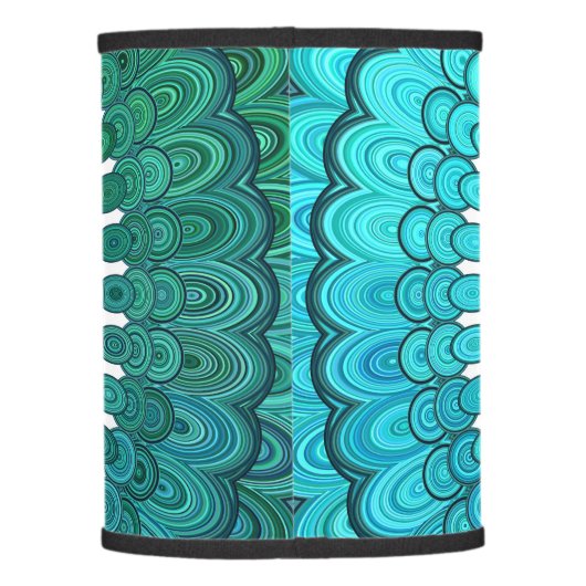 Turquoise Mandala Lamp Shade (Back)
