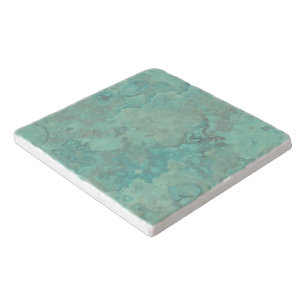 Turquoise Marble Abstract Trivet