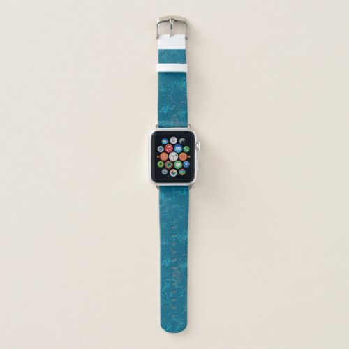 Turquoise marble apple watch band