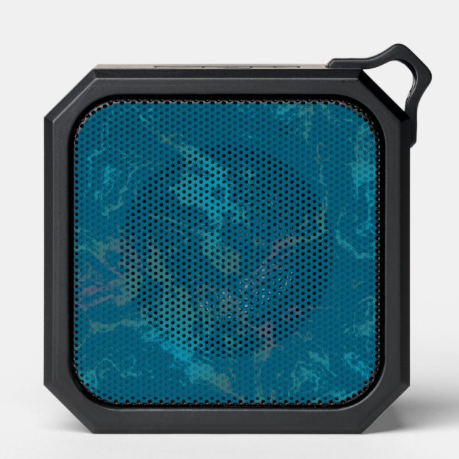 Turquoise marble bluetooth speaker (Front)