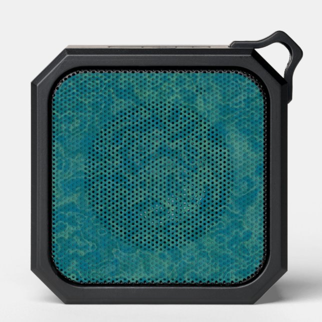 Turquoise marble bluetooth speaker (Front)