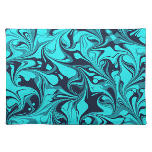 Turquoise Marble Cloth Placemat