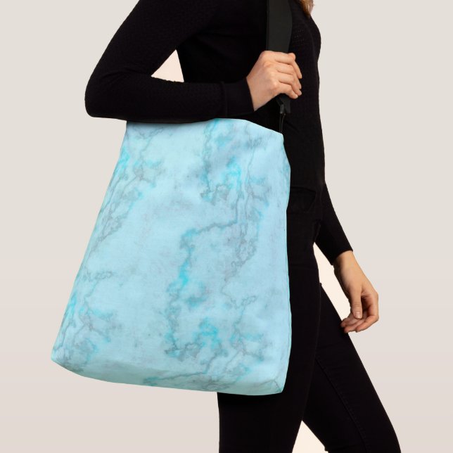 Turquoise Marble Crossbody Bag (Close Up)