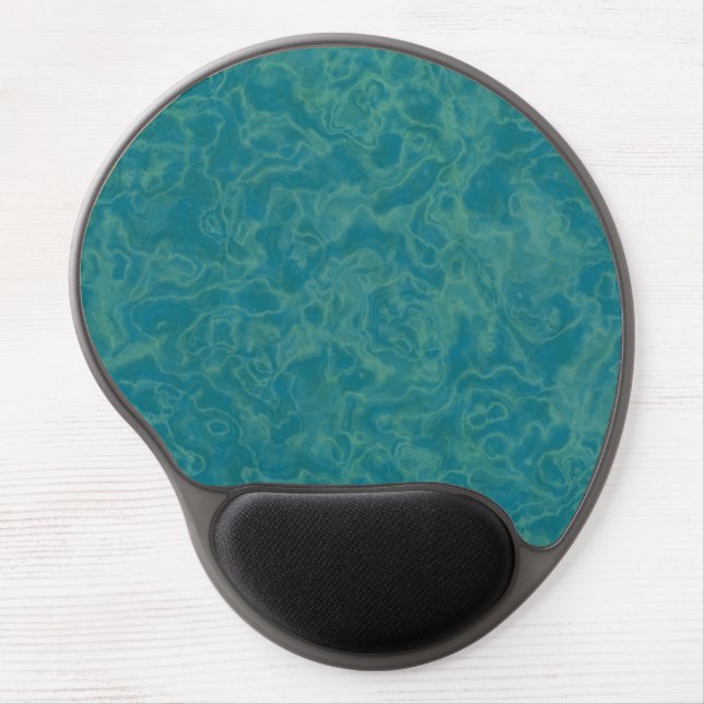 Turquoise marble gel mouse pad (Front)
