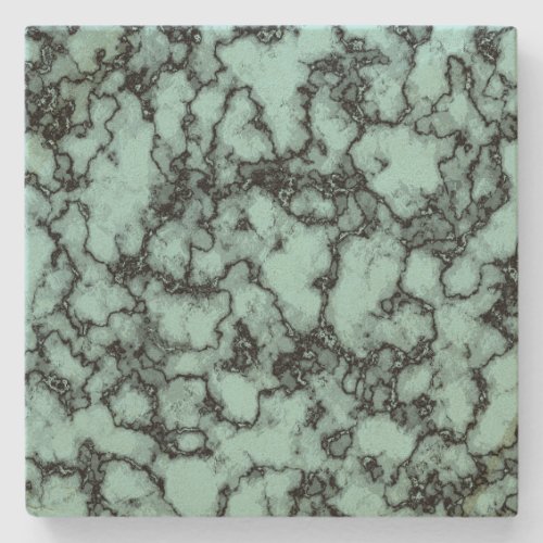 Turquoise Marble Pattern Stone Coaster