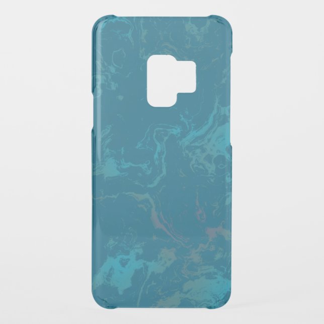 Turquoise marble uncommon samsung galaxy case (Back)