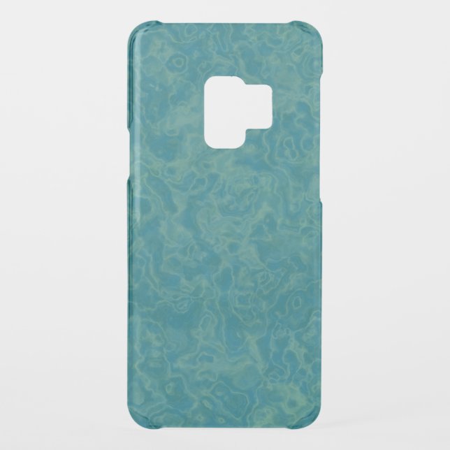 Turquoise marble uncommon samsung galaxy case (Back)