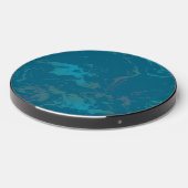 Turquoise marble wireless charger (Front 2)