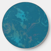 Turquoise marble wireless charger (Front)