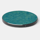 Turquoise marble wireless charger (Front 2)