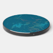 Turquoise marble wireless charger (Front 2)