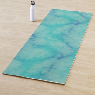 Turquoise marble yoga mat