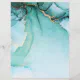 Turquoise Marbled Abstract Scrapbook Paper | Zazzle