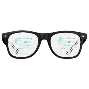 Turquoise Margs & Matrimony Bachelorette party  Retro Sunglasses