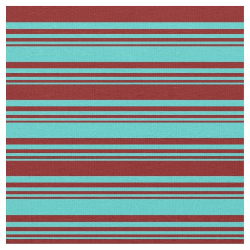 Turquoise & Maroon Colored Pattern Fabric