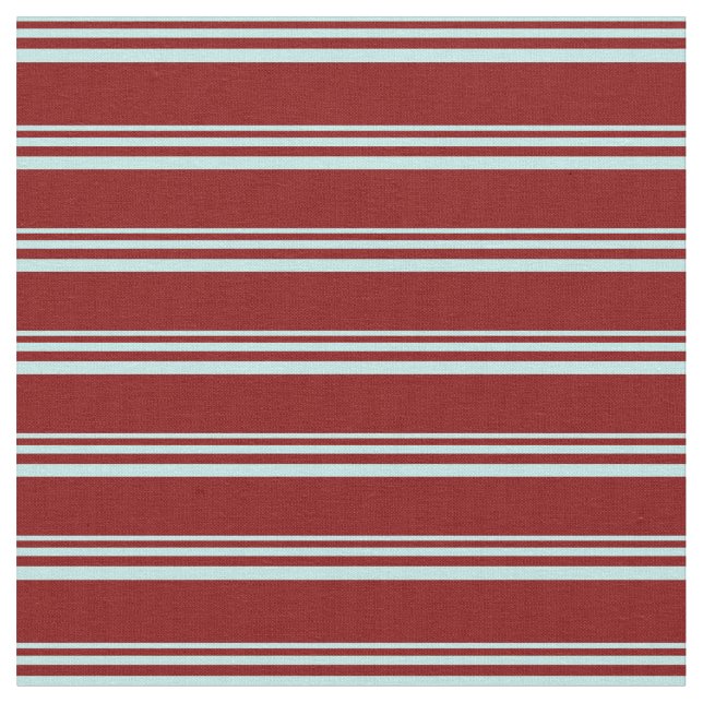 Turquoise & Maroon Colored Striped/Lined Pattern Fabric (Close Up)