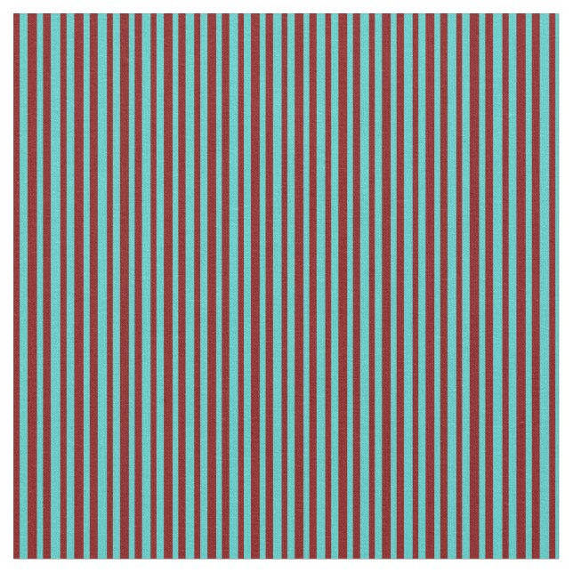 Turquoise & Maroon Pattern Fabric (Close Up)