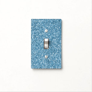Turquoise Mermaid Glitter Light Switch Cover