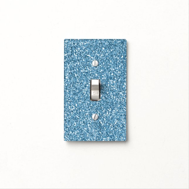 Turquoise Mermaid Glitter    Light Switch Cover (In Situ)